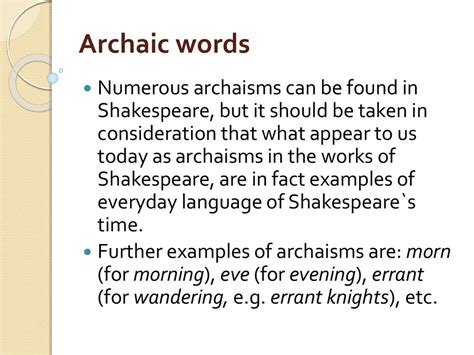 Revealing the Complexities of Archaic Syntax and Vocabulary