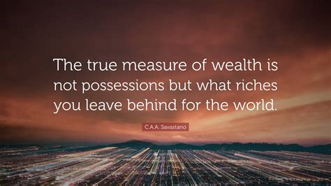 Riches and Possessions