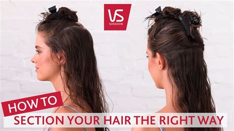 Section and Clip Your Hair Properly