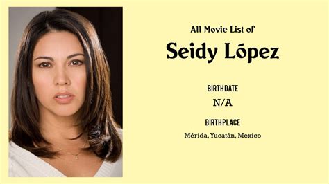 Seidy López's Filmography