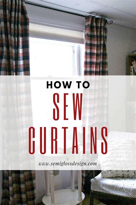 Sewing the Curtain Panels