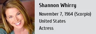 Shannon Whirry's Measurements