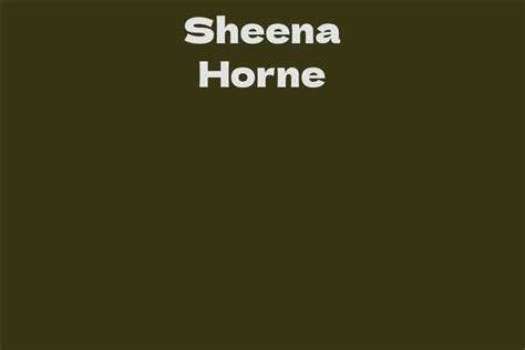 Sheena Horne's Net Worth and Investments