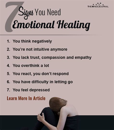 Signaling the Need for Emotional Healing