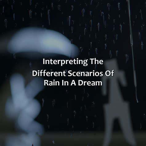 Significance of Dreaming about an Infant during a Rainy Scenario