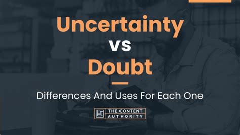 Signs of Doubt and Uncertainty