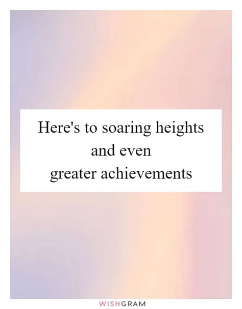 Soaring Heights of Achievement