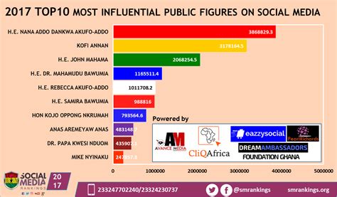 Social Media Presence of the Influential Public Figure