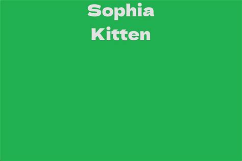 Sophia Kitten's Net Worth Revealed