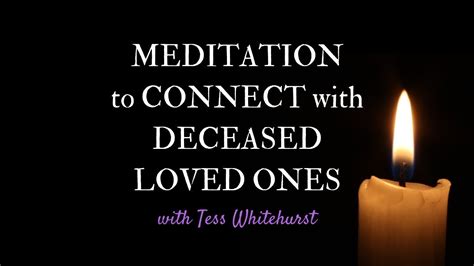 Spiritual Connection with a Departed Loved One