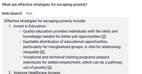 Strategies for Escaping Poverty and Enhancing Living Conditions: Breaking Free from Limitations