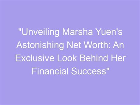 Success Saga of Marsha Elle's Financial Achievement