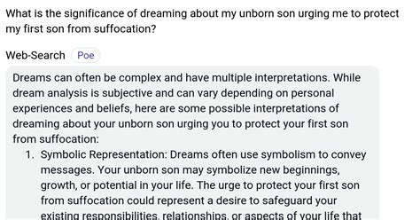 Superstitions Linked to Dreaming about an Unborn Son