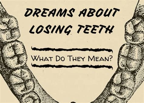 Symbolism and Psychological Analysis of Teeth Loss in Dreams