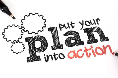 Taking Action: Implementing Your Plans into Motion