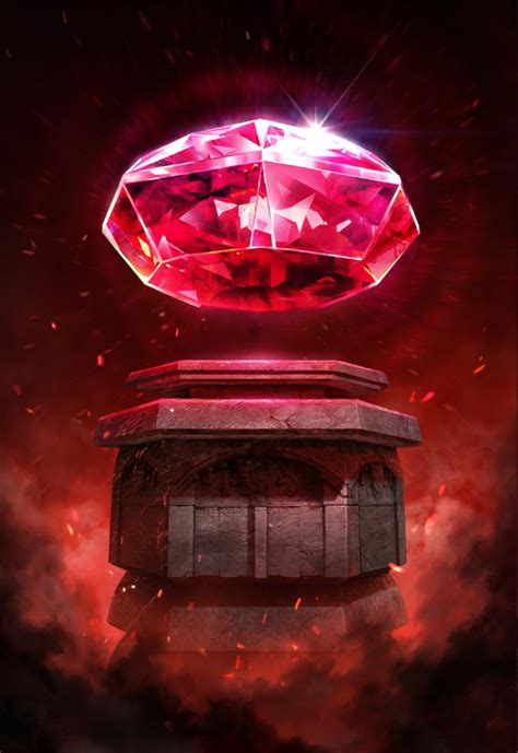 The Alluring Fantasy of the Majestic Crimson Gemstone