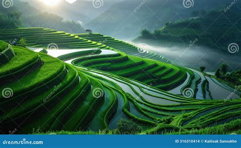 The Artistry of Rice Fields: A Tapestry of Hues and Textures