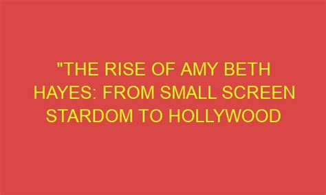 The Ascent to Stardom of Amy Velez