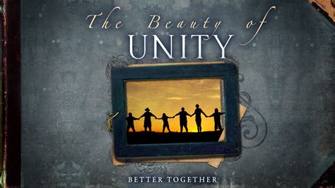 The Beauty of Unity