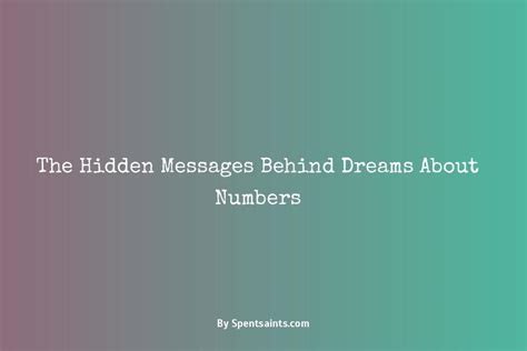 The Concealed Messages in Dreaming about Prime Numbers