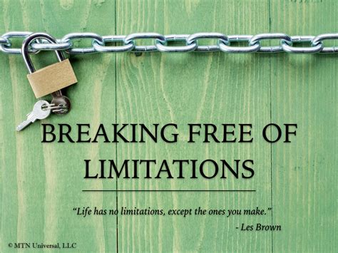 The Desire for Freedom: Breaking Free from Limitations