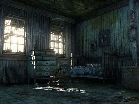 The Eerie Ambiance of Desolate Manor Interiors