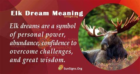 The Elk in Dreams: Interpreting their Messages and Meanings