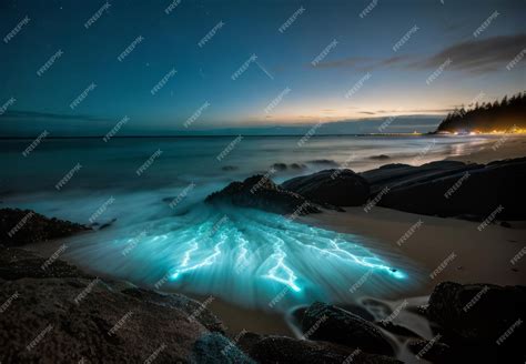 The Enchanting Glow of Bioluminescent Organisms in the Dark