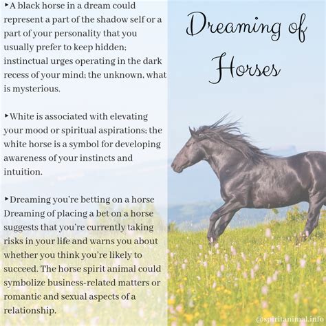 The Enchantment of Dreaming About Equine Creatures