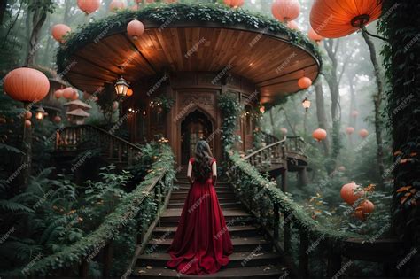 The Enchantment of a Captivating Crimson Gown Celebration