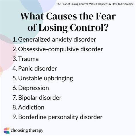 The Fear of Losing Control and Independence