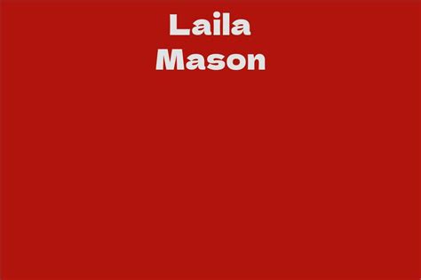 The Figure and Style of Laila Mason