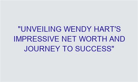 The Height of Success: Wendy's Journey