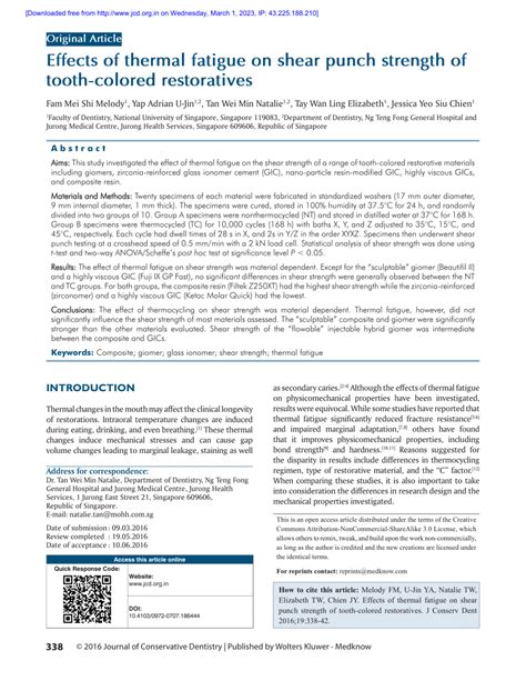 The Impact of Fatigue on Punching Strength