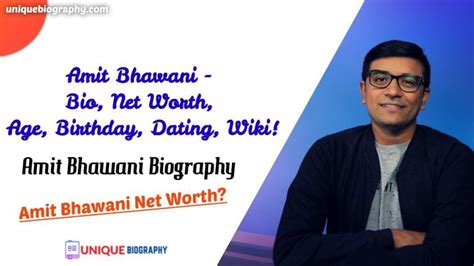 The Influential Presence of Amit Bhawani in the Social Media Sphere