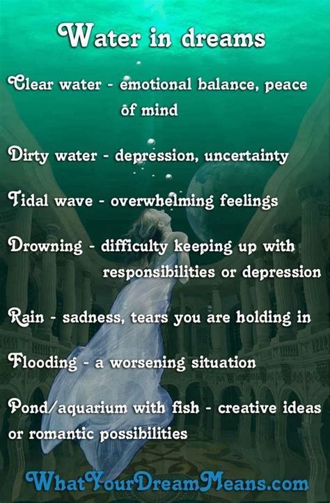 The Interpretation of Water Dreams from a Psychological Perspective