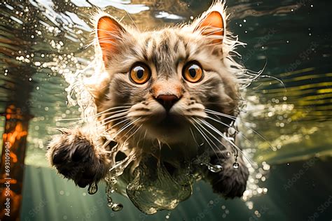 The Intricacies of Feline Aquatic Reveries