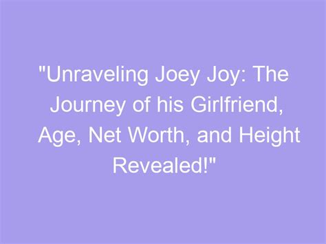 The Journey of Joey Joy