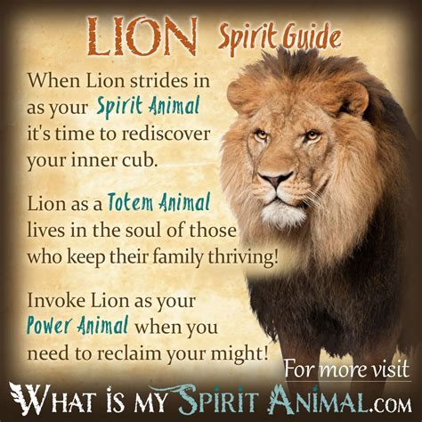 The Lion as a Spirit Animal: Symbolism and Its Role in Dreams