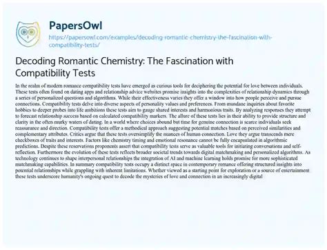 The Magic of Chemistry: Understanding the Fascination of Romantic Connections