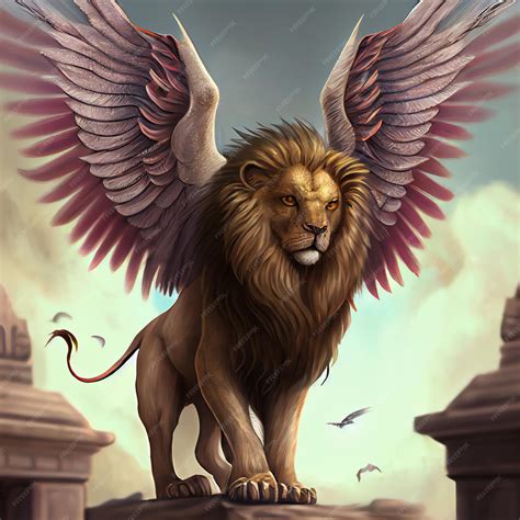 The Majestic Winged Lion: A Symbol of Power and Protection