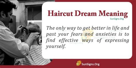 The Meaning of Dreaming of a Haircut: Exploring its Symbolism