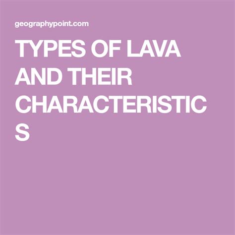 The Physical Attributes of J Lava