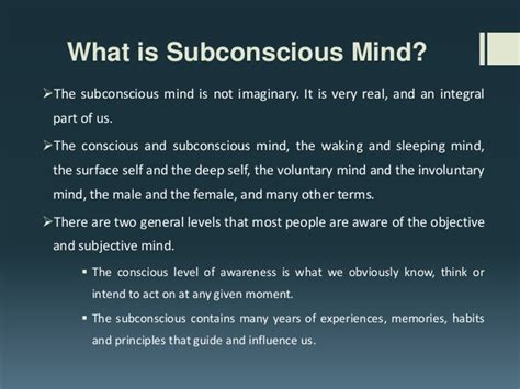 The Psychological Explanation: Examining the Subconscious Desires