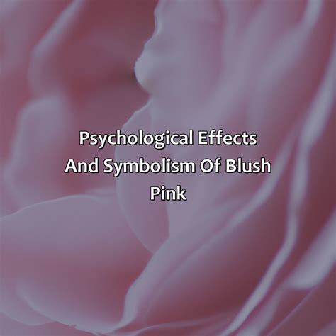 The Psychological Impact of the Blush-Colored Fabric