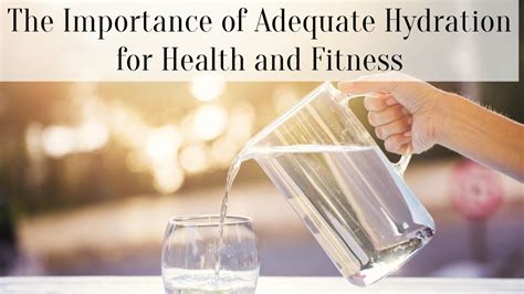 The Significance of Adequate Hydration for Optimal Skin Health