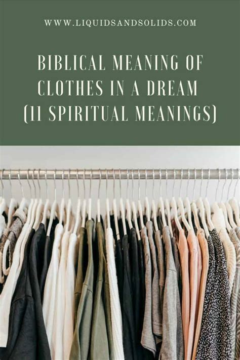 The Significance of Clothing in Interpretation of Dreams