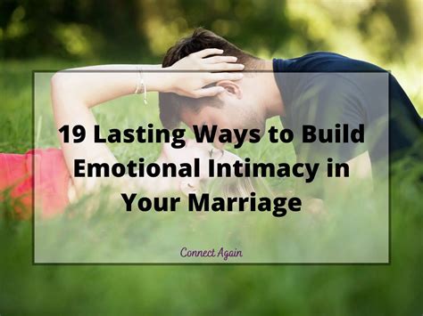 The Significance of Emotional Connection in a Gratifying Intimacy