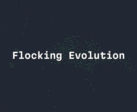 The Significance of Flocking in Evolution