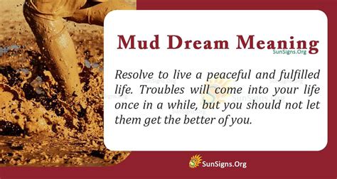 The Significance of Mud in Dream Interpretation: Deciphering the Veiled Messages